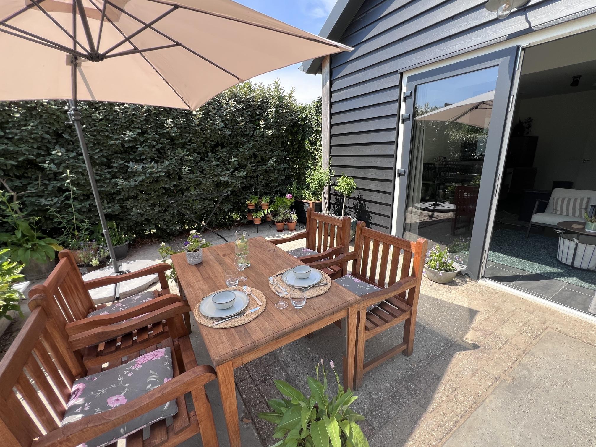 Terras van het huis